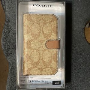 New In package Coach iphone 12 MINI phone case